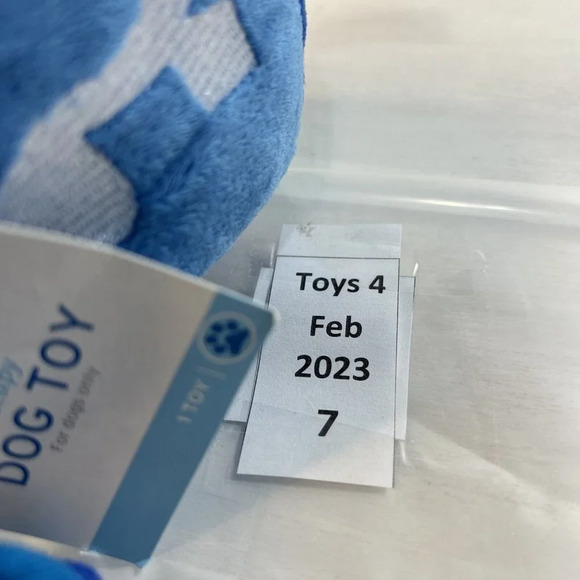 Dog Toy Red Square with Rope Blue - Picture 9 of 9